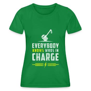 Thor Nordisch Blitz Kelten - Frauen Funktions-T-Shirt - Kelly Green - Vorne - AI Model Female 172 dark (172cm)
