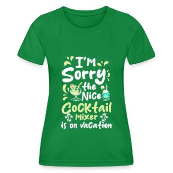 Cocktail Mixer Beer Spirit - T-shirt sport Femme - vert - Devant - AI Model Female 172 dark (172cm)