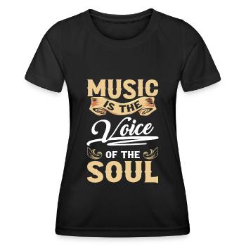 Musicien de rue Instrument de ville Musicien Artiste - T-shirt sport Femme - noir - Devant - AI Model Female 172 light (172cm)