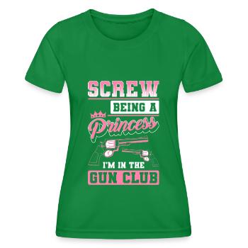 Schützenverein Munition Sportschütze - Frauen Funktions-T-Shirt - Kelly Green - Vorne - AI Model Female 172 dark (172cm)