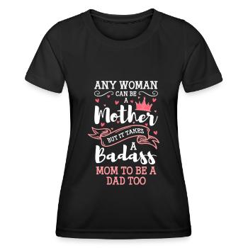 Elternteil Vater Vatertag Nachwuchs - Frauen Funktions-T-Shirt - Schwarz - Vorne - AI Model Female 172 light (172cm)
