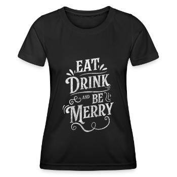 Nourriture Sélection d’hôtels - T-shirt sport Femme - noir - Devant - AI Model Female 172 light (172cm)