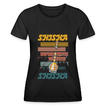 Sisha Dampf Chillig Orient - Frauen Funktions-T-Shirt - Schwarz - Vorne - AI Model Female 172 light (172cm)