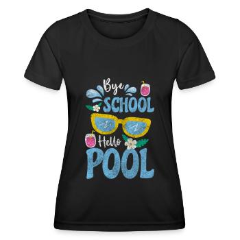 Célébration de la piscine - T-shirt sport Femme - noir - Devant - AI Model Female 172 light (172cm)