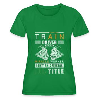 Modellbahn Lokführer Spielzeug - Frauen Funktions-T-Shirt - Kelly Green - Vorne - AI Model Female 172 dark (172cm)