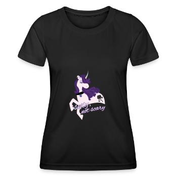 Sexy Gothic Unicorn / Sexy Unicorn - Women's Functional T-Shirt - black - Front - AI Model Female 172 light (172cm)
