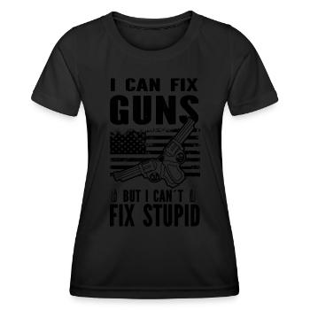 Waffenschmied | Schmieden Waffen Schmied Geschenke - Frauen Funktions-T-Shirt - Schwarz - Vorne - AI Model Female 172 light (172cm)