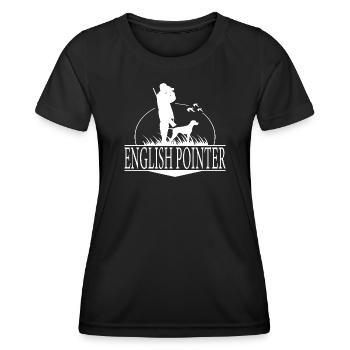 DEUTSCH POINTER Hunting Dogs Hunter Dogs Wilsigns - Women's Functional T-Shirt - black - Front - AI Model Female 172 light (172cm)
