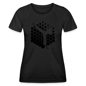 Kickboxer Hommes Kickboxing Kickboxing Kickboxing - T-shirt sport Femme - noir - Devant - AI Model Female 172 light (172cm)