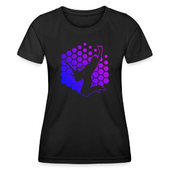 Guitare électrique pour hommes guitare classique Guitare - T-shirt sport Femme - noir - Devant - AI Model Female 172 light (172cm)