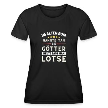 Im alten Rom waren Sie Götter. Heute Lotse - Frauen Funktions-T-Shirt - Schwarz - Vorne - AI Model Female 172 light (172cm)