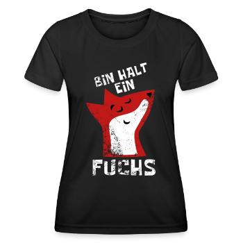 Bin halt ein Fuchs - schlau und clever - Frauen Funktions-T-Shirt - Schwarz - Vorne - AI Model Female 172 light (172cm)