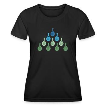 Funny Padel Racket Design for Padel Tennis Sp - Women's Functional T-Shirt - black - Front - AI Model Female 172 light (172cm)