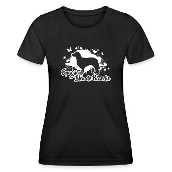 EPAGNEUL BLEU DE PICARDIE Hunderasse Hund Wilsigns - Frauen Funktions-T-Shirt - Schwarz - Vorne - AI Model Female 172 light (172cm)