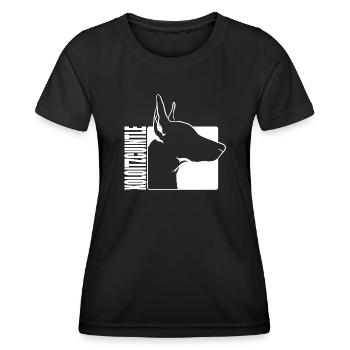 Xoloitzcuintle Profile Dog Dogs Wilsigns - Women's Functional T-Shirt - black - Front - AI Model Female 172 light (172cm)