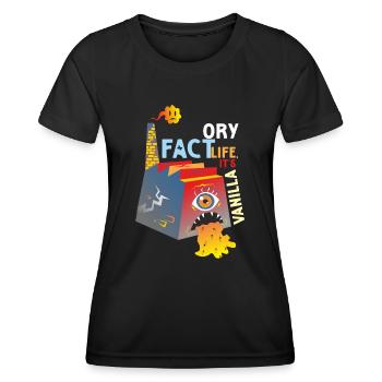 FAKT LEBEN IT S VANILLE Teil 2 - Frauen Funktions-T-Shirt - Schwarz - Vorne - AI Model Female 172 light (172cm)
