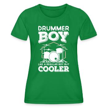 Garçon batteur - T-shirt sport Femme - vert - Devant - AI Model Female 172 dark (172cm)
