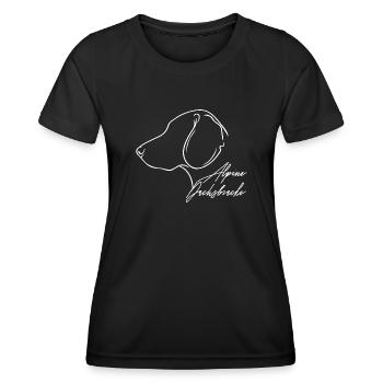 Alpine Dachsbracke Profil Chiens Chien Wilsigns - T-shirt sport Femme - noir - Devant - AI Model Female 172 light (172cm)