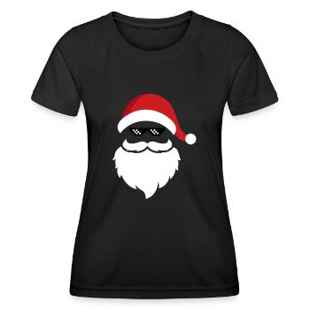 Weihnachtsmann - Frauen Funktions-T-Shirt - Schwarz - Vorne - AI Model Female 172 light (172cm)