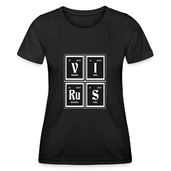 Virus - Periodensystem der Elemente - Frauen Funktions-T-Shirt - Schwarz - Vorne - AI Model Female 172 light (172cm)