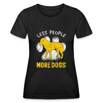 Bluetick Coonhound Gift Funny Saying - Women's Functional T-Shirt - black - Front - AI Model Female 172 light (172cm)