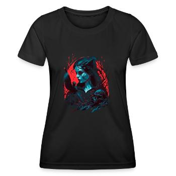 Dark girl - Women's Functional T-Shirt - black - Front - AI Model Female 172 light (172cm)