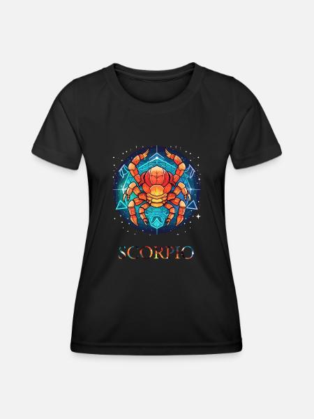 Scorpio zodiac sign - Skorpion Sternzeichen - Frauen Funktions-T-Shirt - Schwarz