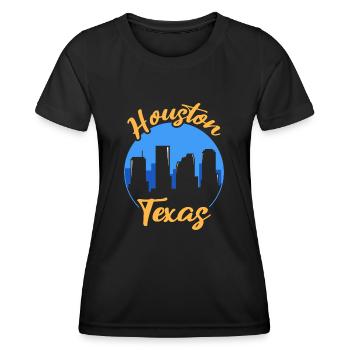 Un design de Houston, au Texas, pour les fiers résidents de Houston - T-shirt sport Femme - noir - Devant - AI Model Female 172 light (172cm)