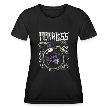 No errors - Women's Functional T-Shirt - black - Front - AI Model Female 172 light (172cm)