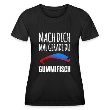 Pêcheur de poisson mou - T-shirt sport Femme - noir - Devant - AI Model Female 172 light (172cm)