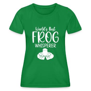 Meilleur expert en chuchotement de grenouilles au monde pour - T-shirt sport Femme - vert - Devant - AI Model Female 172 dark (172cm)