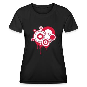 Melt circuits - Women's Functional T-Shirt - black - Front - AI Model Female 172 light (172cm)