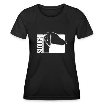 Sloughi Profil Hunde Hund Windhunde Wilsigns - Frauen Funktions-T-Shirt - Schwarz - Vorne - AI Model Female 172 light (172cm)