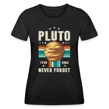 N’oubliez jamais Pluton Graphique - T-shirt sport Femme - noir - Devant - AI Model Female 172 light (172cm)