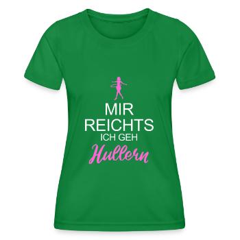 Ich Geh Hullern Frauen Hulahoop Geschenk - Frauen Funktions-T-Shirt - Kelly Green - Vorne - AI Model Female 172 dark (172cm)