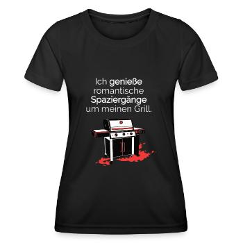 Grillen Grillen Grillen Grillen Grillsaison - Frauen Funktions-T-Shirt - Schwarz - Vorne - AI Model Female 172 light (172cm)