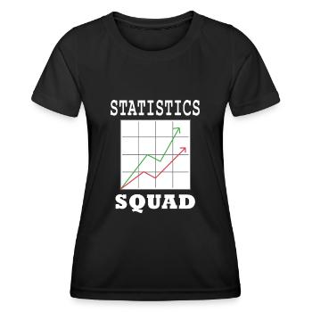Statistics Analyst Data Manager Statistician - Women's Functional T-Shirt - black - Front - AI Model Female 172 light (172cm)
