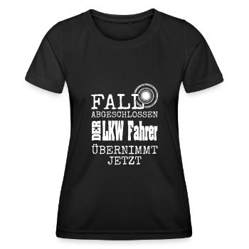 CAMION - T-shirt sport Femme - noir - Devant - AI Model Female 172 light (172cm)