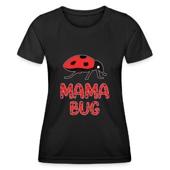 Mama Bug Lady Bug Lover Biologie Insecte Mère - T-shirt sport Femme - noir - Devant - AI Model Female 172 light (172cm)