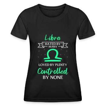 Geburtstag Tierkreiszeichen Aberglaube Stern - Frauen Funktions-T-Shirt - Schwarz - Vorne - AI Model Female 172 light (172cm)
