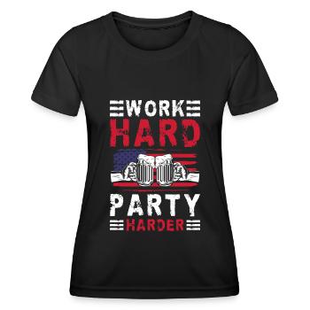 Celebration Drinking Event Celebration - Women's Functional T-Shirt - black - Front - AI Model Female 172 light (172cm)