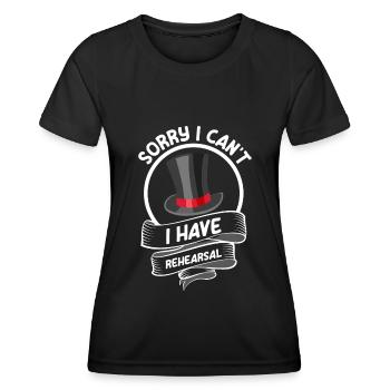 Schauspieler Schauspiel Sänger Drama Club - Frauen Funktions-T-Shirt - Schwarz - Vorne - AI Model Female 172 light (172cm)