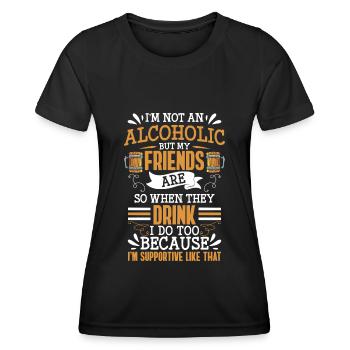 Beer Drinker Weekend - Women's Functional T-Shirt - black - Front - AI Model Female 172 light (172cm)