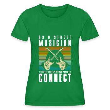 Musique Mode de vie créatif - T-shirt sport Femme - vert - Devant - AI Model Female 172 dark (172cm)