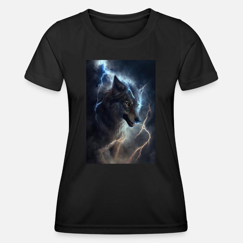 Wolf Blitz Thunder Epic Cool Epic Wolves - T-shirt sport Femme - noir