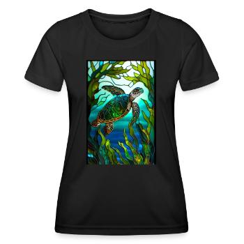 Turtle - Women's Functional T-Shirt - black - Front - AI Model Female 172 light (172cm)