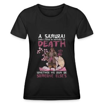 Samurai Aikido Ronin - Women's Functional T-Shirt - black - Front - AI Model Female 172 light (172cm)