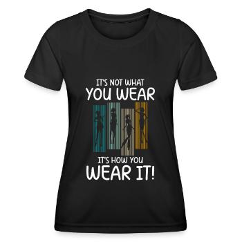 Modeliebhaber Individuell Lifestyle Trendsetter - Frauen Funktions-T-Shirt - Schwarz - Vorne - AI Model Female 172 light (172cm)
