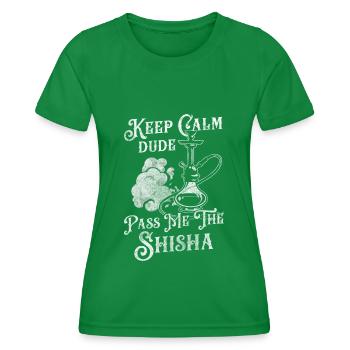 Hookah Rauchen Chillig Nikotin - Frauen Funktions-T-Shirt - Kelly Green - Vorne - AI Model Female 172 dark (172cm)