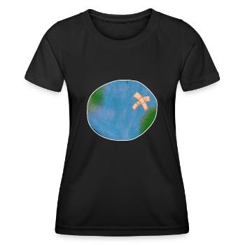 Climate protection nature conservation - Women's Functional T-Shirt - black - Front - AI Model Female 172 light (172cm)